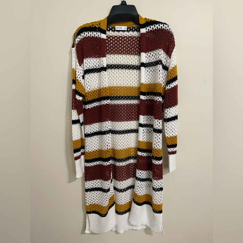 Nine West Crochet Duster Cardigan